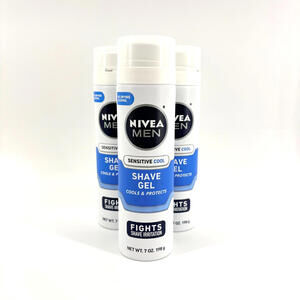 New 3 Pack Nivea Men's Sensitive Cool Shave Gel 7oz